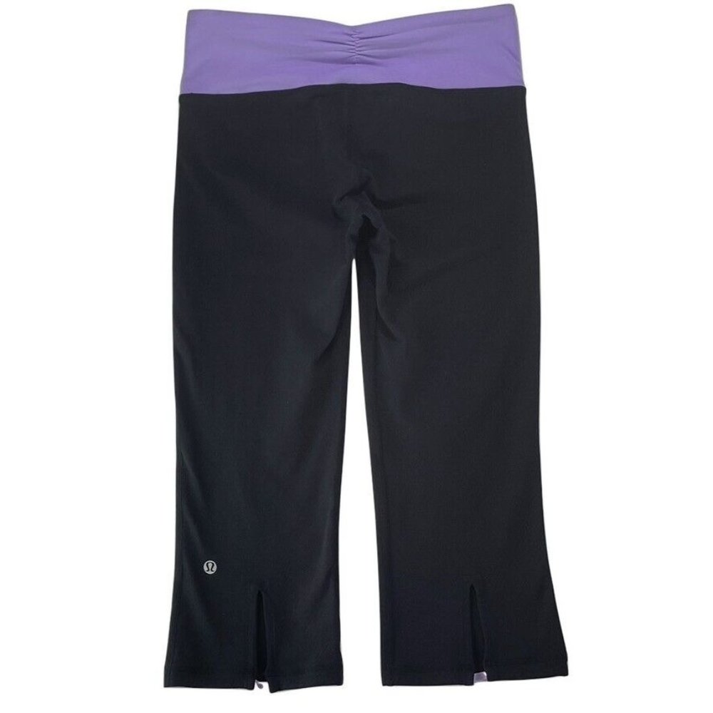 LULULEMON Athletica Activewear Leggings Cropped Black Size 6 Women's